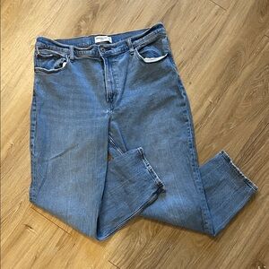 Abercrombie & Fitch High Rise Mom Jeans Size 14 Womens
